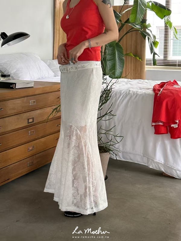 美臀蕾絲魚尾裙